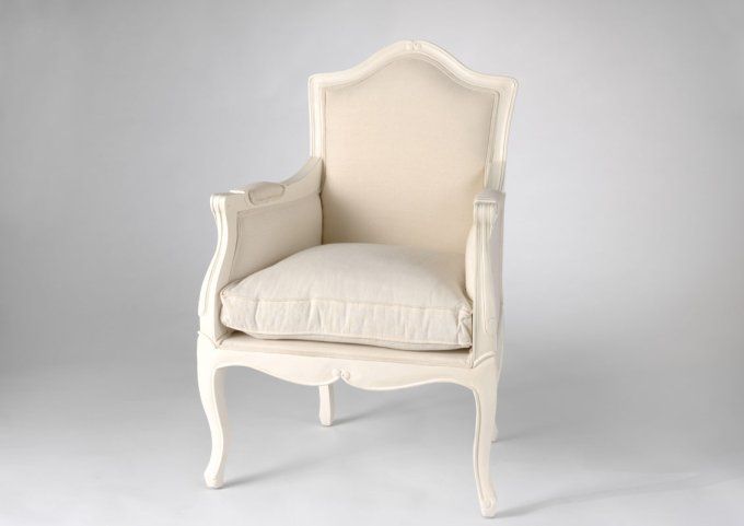 Fauteuil Apolline écru