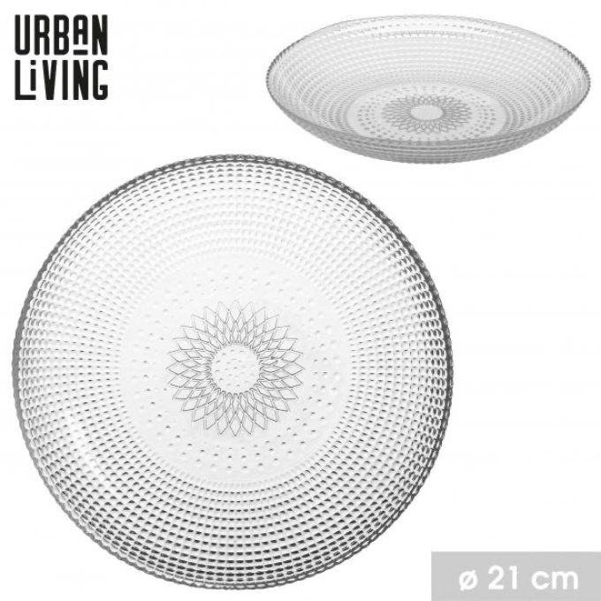 Joseph-assiette plat 27 cm transparent.