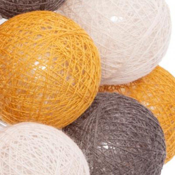 Guirlande Lumineuse 10 Boules à Led à Pile