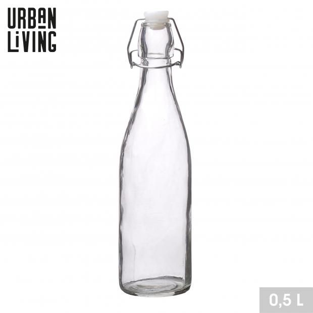 Bouteille en verre transparent 500ml - Koropaconfortetdeco