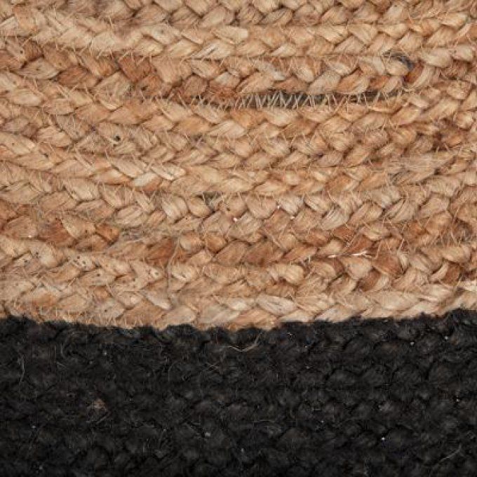 Tapis en jute bord noir Atmosphera