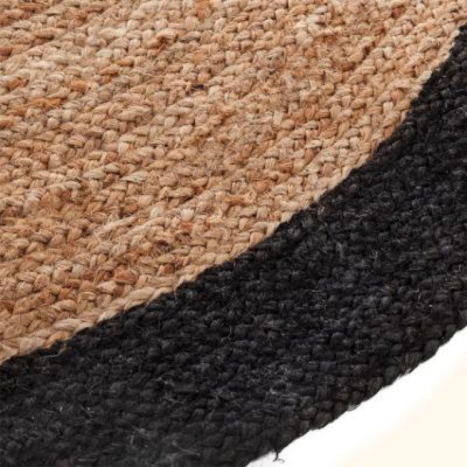 Tapis en jute bord noir Atmosphera