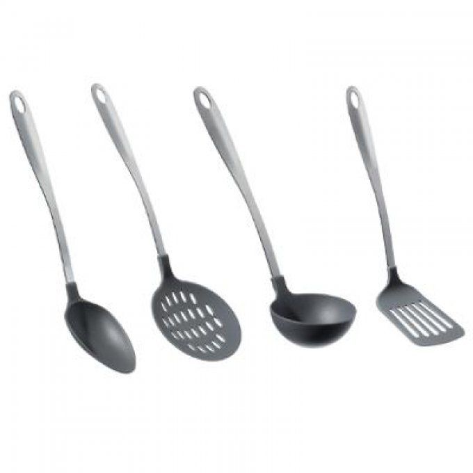 Ustensile en nylon et inox X4