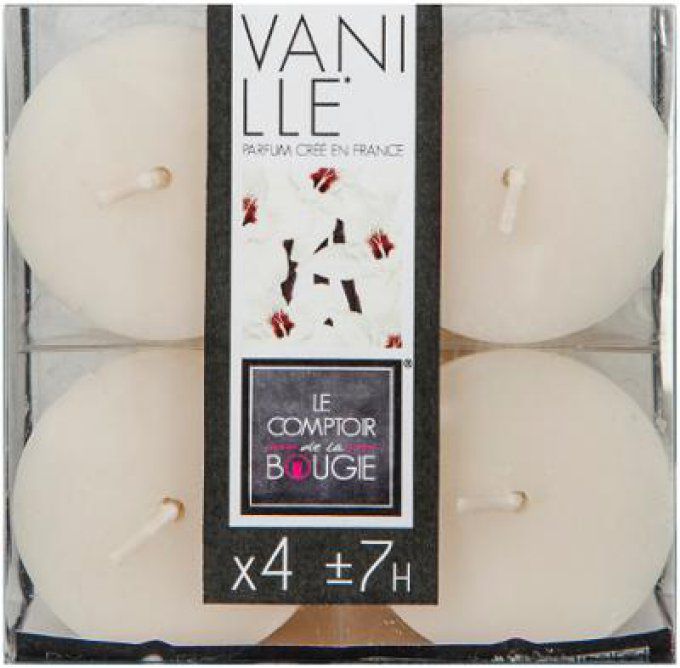 Bougie parfumée NINA vanille X4