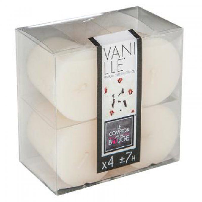 Bougie parfumée NINA vanille X4