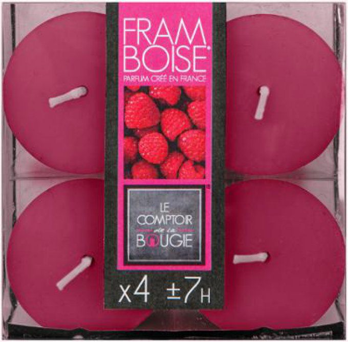 Bougie parfum framboise NINA X4 