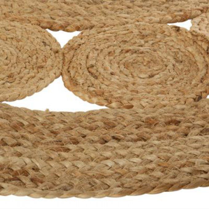 Tapis Rond Ajouré En Jute.