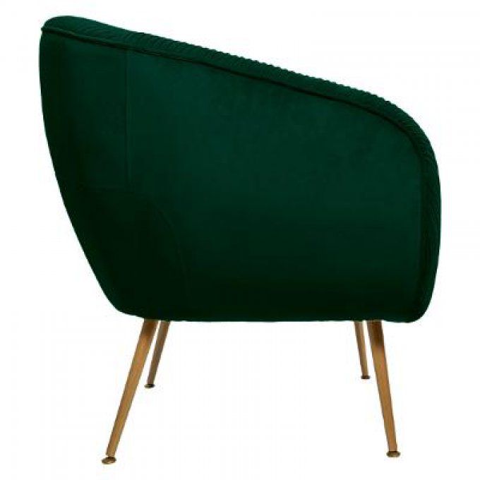 Fauteuil plissé Vert Solaro Atmosphera