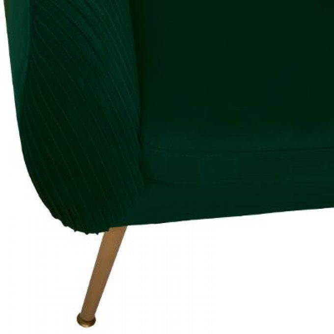 Fauteuil plissé Vert Solaro Atmosphera