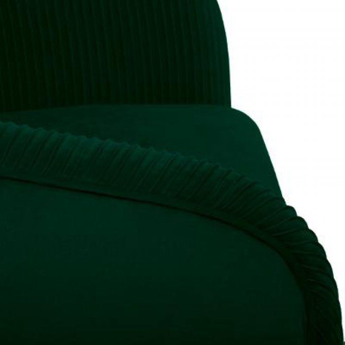 Fauteuil plissé Vert Solaro Atmosphera