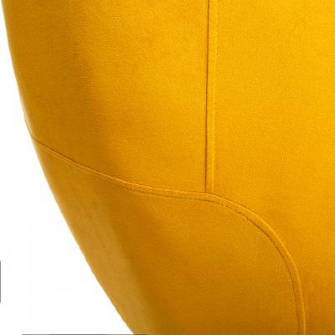 Fauteuil plissé Jaune Solaro Atmosphera