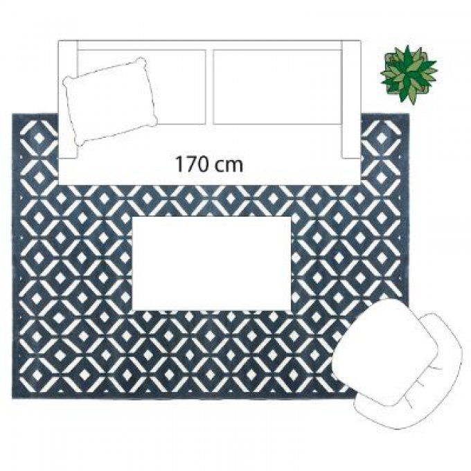 Tapis en Relief Losange Atmosphera