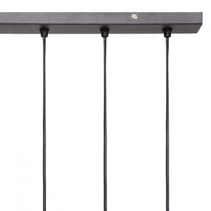 Suspension métal x5 " Hune" noir L58