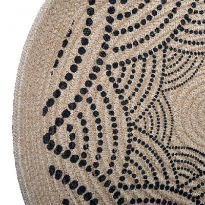 2 paniers décoration murale en jute