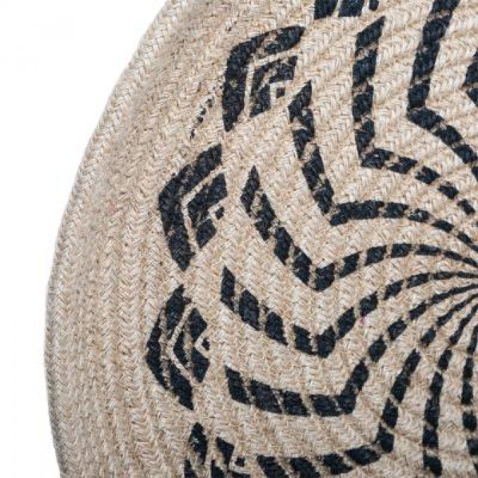 2 paniers décoration murale en jute