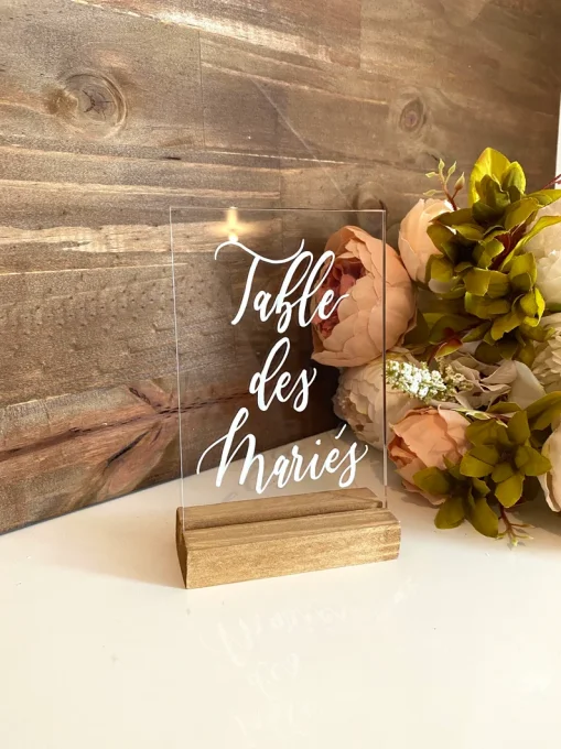 Numéro de table mariage ou personnalisation 