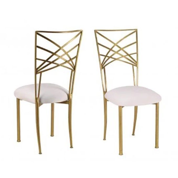 Chaise Tiffany doré 