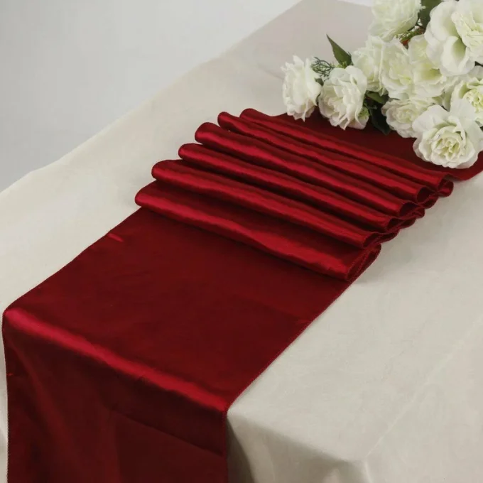 Chemin de table en satin 30 x 275cm