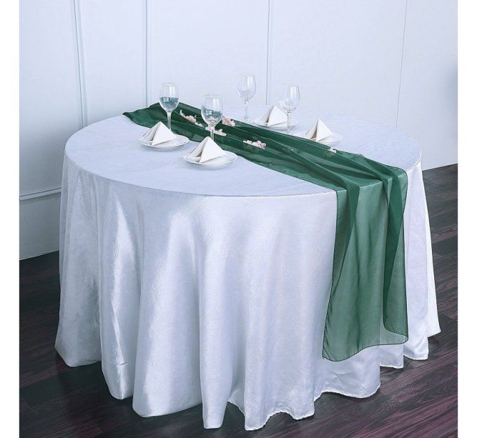 Chemin de table en mousseline 35x275 cm