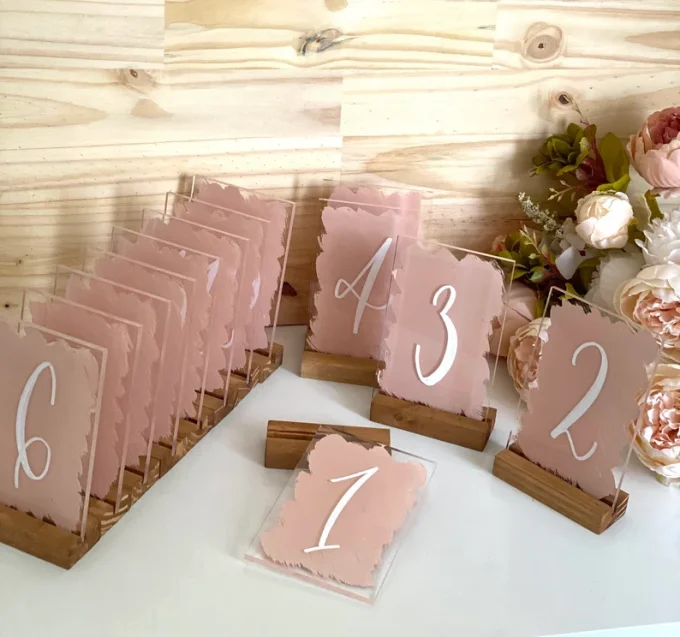 Numéro de table mariage ou personnalisation 