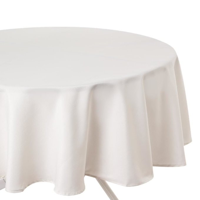 Nappe ronde en polyester D.305 cm, coloris 69.