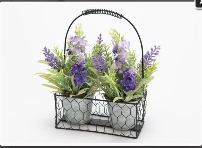 PANIER POT X2 LAVANDE H20 MV