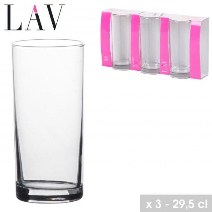 Gobelet en verre 29,5 CL x 3