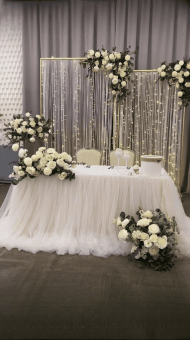Jupe de table en tulle 