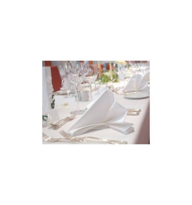 Nappe rectangulaire en coton blanc 150x250cm