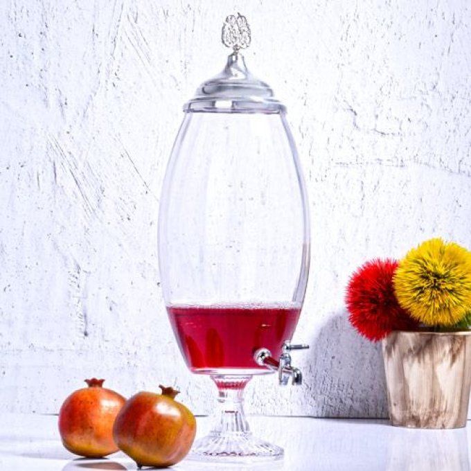 Distributeur de boissons Lina en verre 5Ltr Doré 