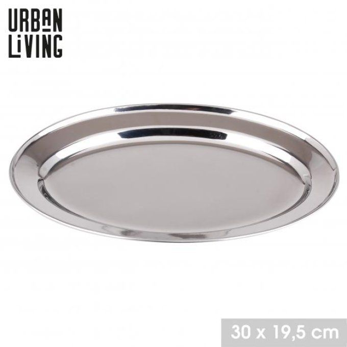 Plateau en inox 40 cm