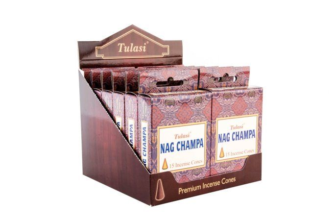 CÔNE D'ENCENS SET 15 ARÔME 7X2X13 NAG CHAMPA 