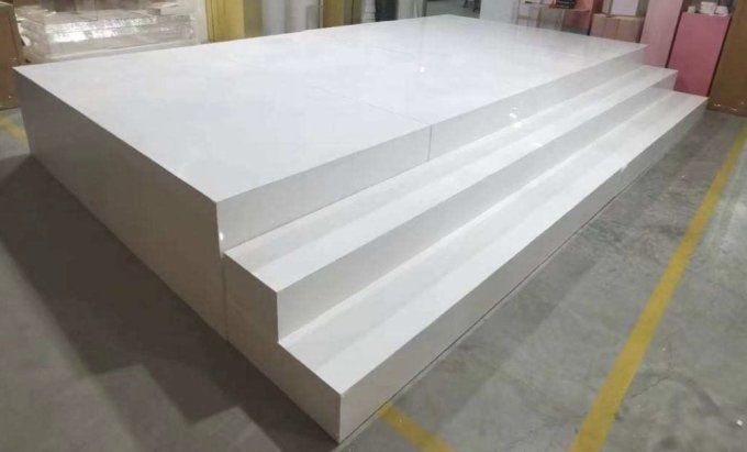 Podium acrylique blanc 