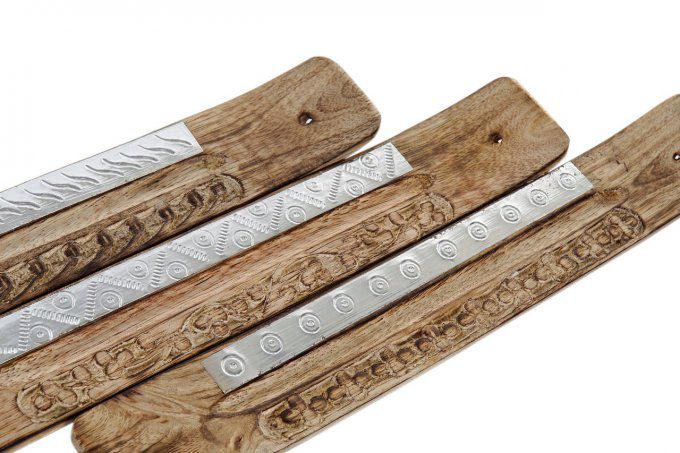 Support pour encens en bois