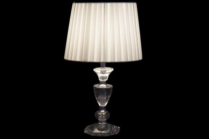 Lampe à Poser en verre et métal 25X42.5cm