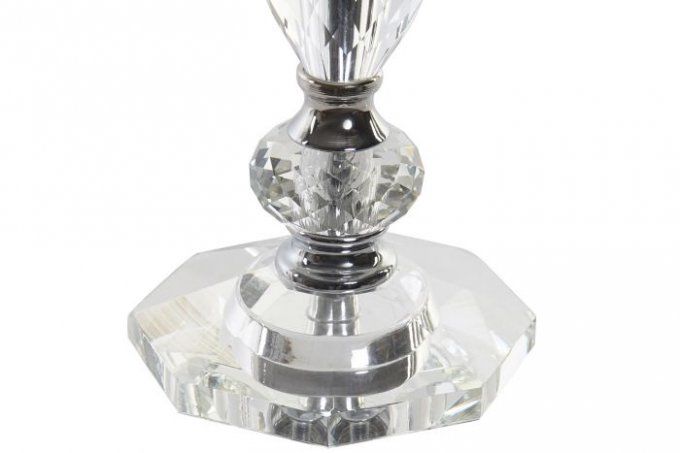 Lampe à Poser en verre et métal 25X42.5cm