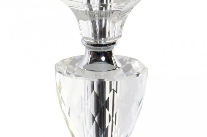 Lampe à Poser en verre et métal 25X42.5cm