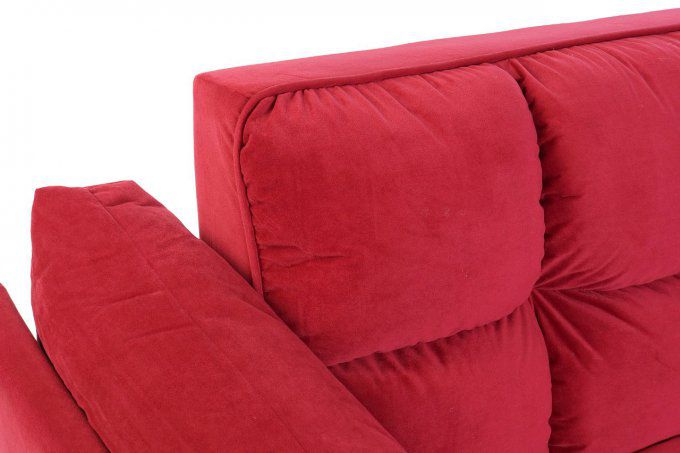 Canapé Convertible Rouge Magenta