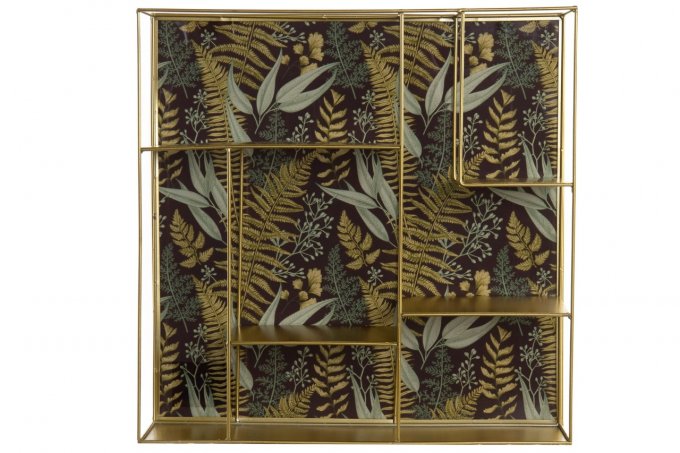 Étagère Murale Métal et Verre