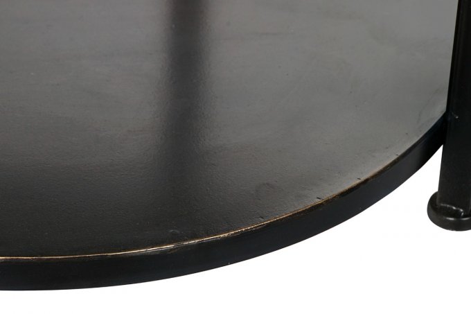 Table auxiliaire set x2 en métal et verre