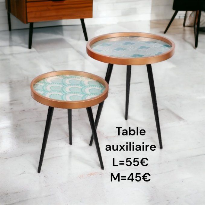 Set de 2 table ronde 