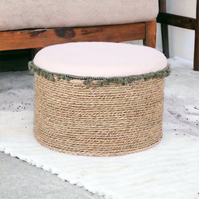 Grand pouf D.54xH.36 cm