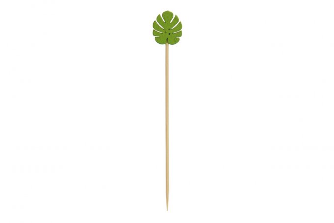  Set 20 bois " Amuse gueule" Motifs feuilles vert