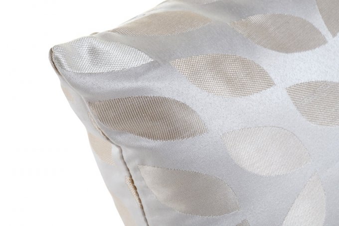 Coussin en polyester - Feuilles beige 50x30cm
