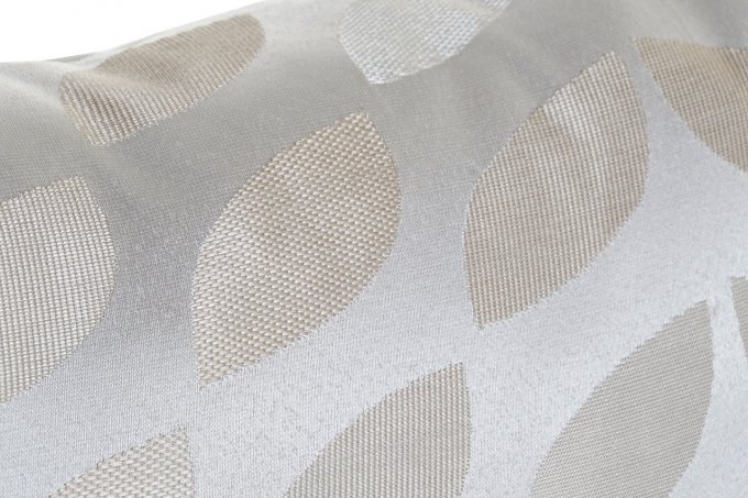 Coussin en polyester - Feuilles beige 50x30cm